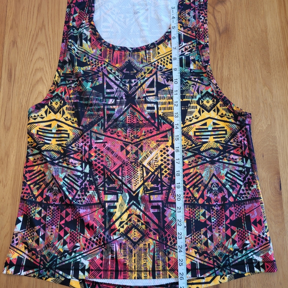 Reebok Multicolor Geometric Pattern Tank - image 5